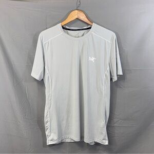 Arc'teryx Shirt Mens 3XL Gray Short Sleeve Performance Running Hiking Quick Dry
